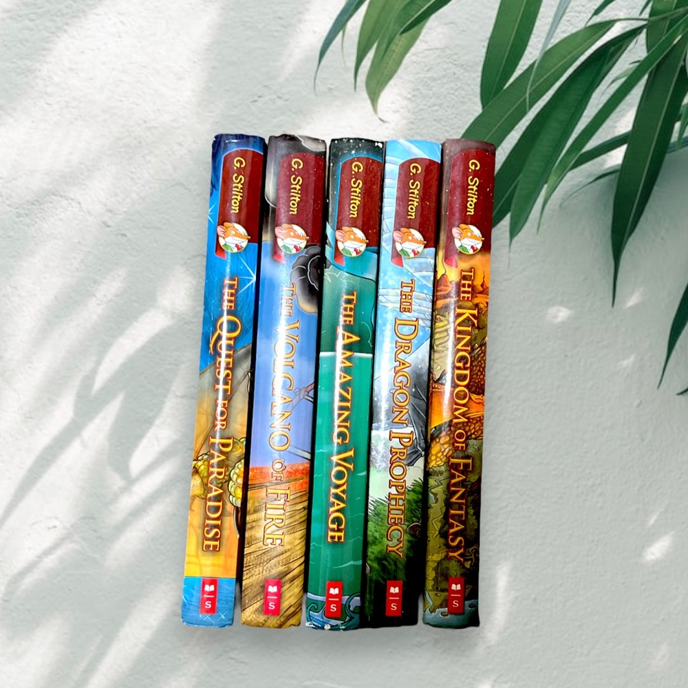 Rare Geronimo Stilton Kingdom Of Fantasy 5 Book Set
